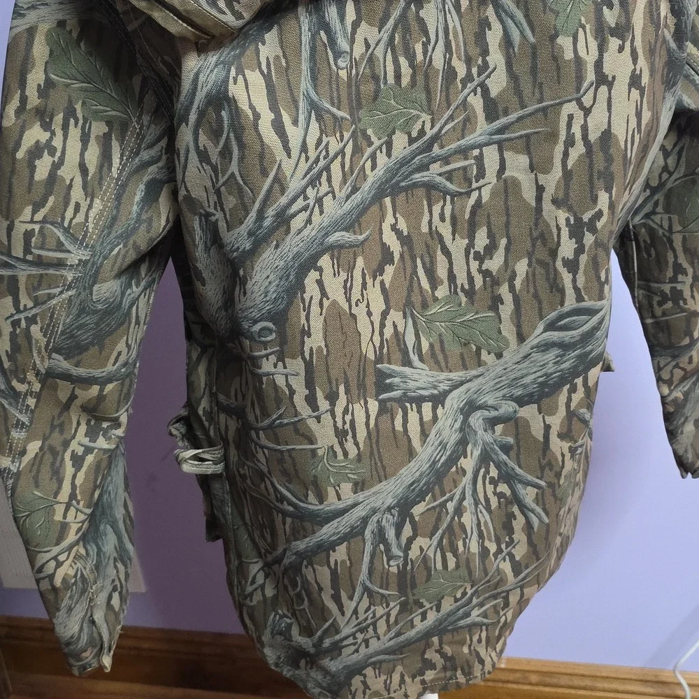 VTG Carhartt Mens Hunting Jacket Medium Camo Mossy Oak Blanket Lined Coat - Picture 7 of 8